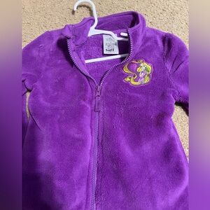 Purple Rapunzel fleece by Disney, size 4T